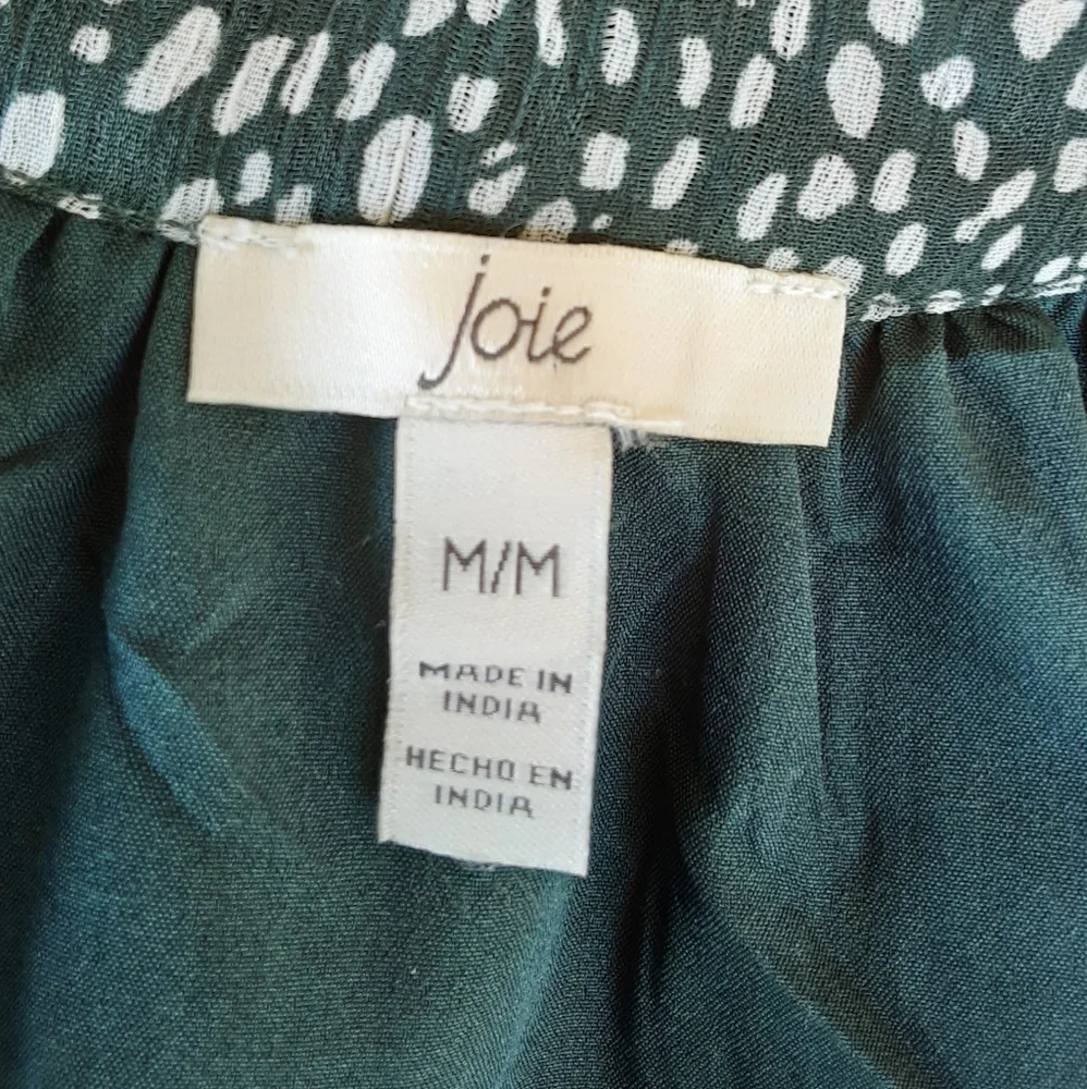 Joie Limited Edition Boho Baloon Sleeve Flowy Semi Sheer Dress.